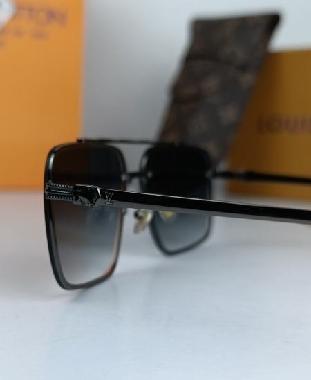 LV Sunglasses Square Gun Metal LV24 - Image 4