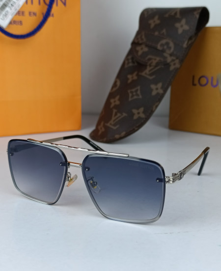 LV Sunglasses Square Silver LV28