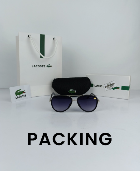 Lacoste Aviator Sunglasses Silver Lac024 - Image 2