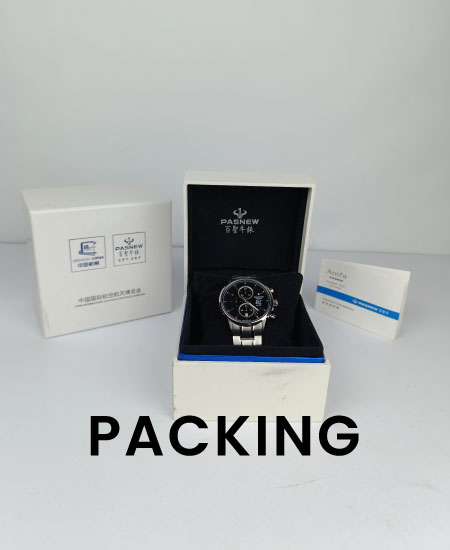 PASNEW Men's Watch Black - Image 2