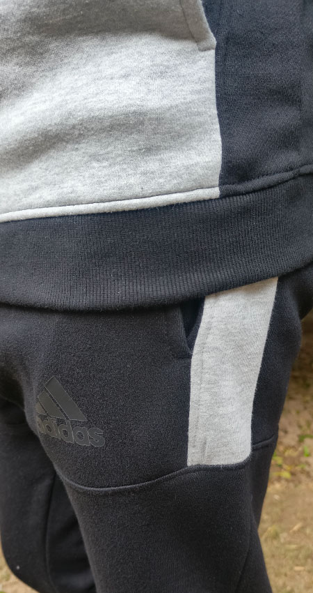 Adidas hoodies Tracksuit Black/Gray - Image 6