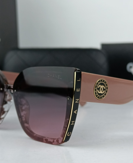 CHANEL Sunglasses Coffee Pink CHN015