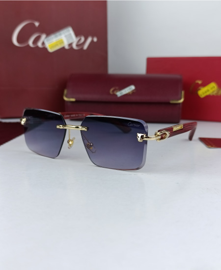 Cartier Sunglasses Black CRT094 - Image 4