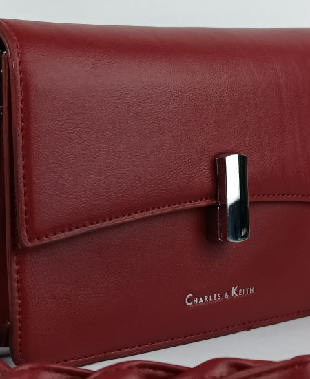 Charles and Keith Handbags Red CK003