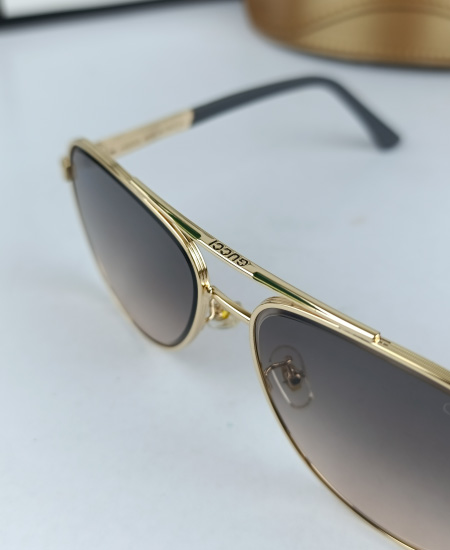 Gucci Sunglasses Aviator Golden Sky - Image 5