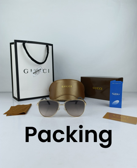 Gucci Sunglasses Aviator Golden Sky - Image 2