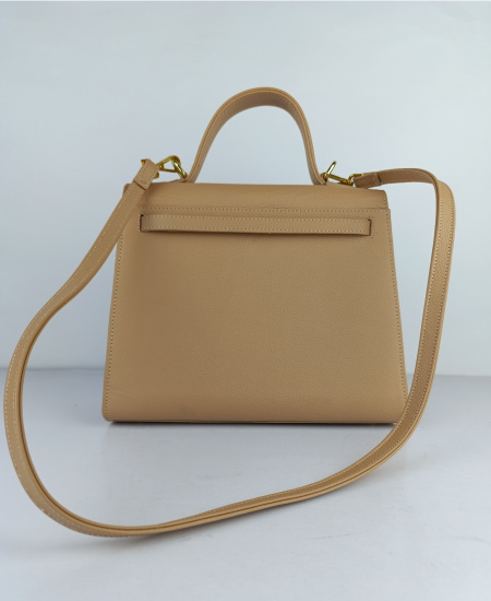 1.1 Hermes Kelly Handbags Beige in Original Leather - Image 7
