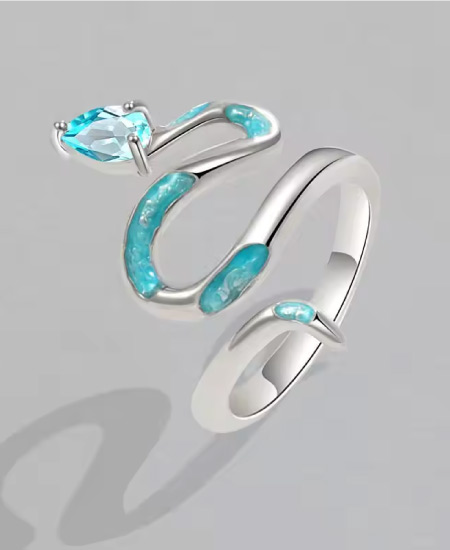 Jungle Tree 925 Sterling Silver Snake Rings - Image 3