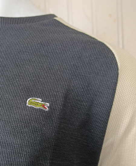 Lacoste Sweatshirts Black Beige - Image 3