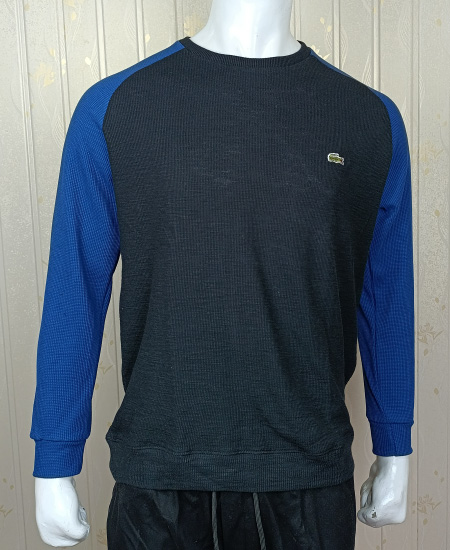 Lacoste Sweatshirts Black Blue - Image 3