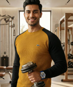 Lacoste Sweatshirts Mustard Black
