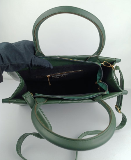 Prada Tote Olive Green Handbag - Image 5