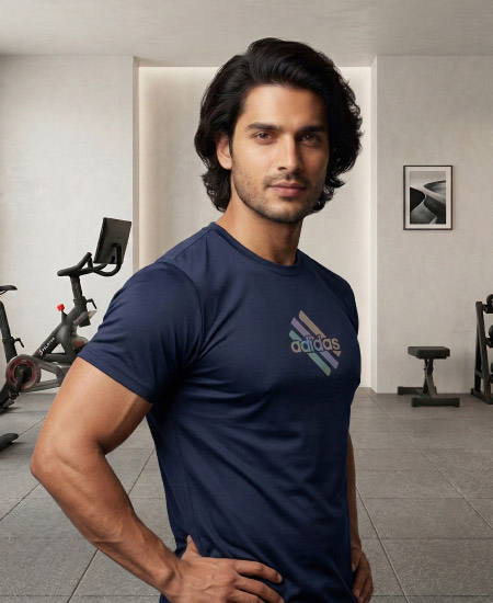 Adidas T-Shirts Dark Blue