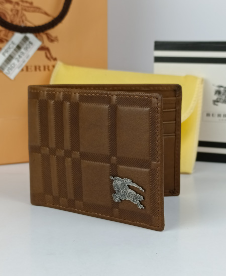 Burberry Men's Leather Wallet  Brown - Image 4