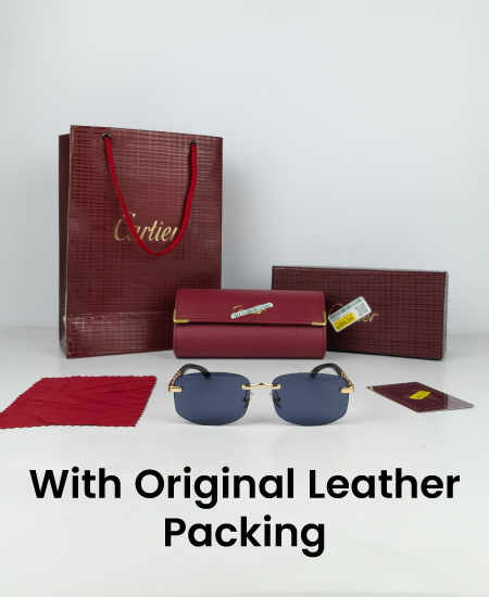 Cartier Black Minimal Sunglasses CRT061 - Image 2