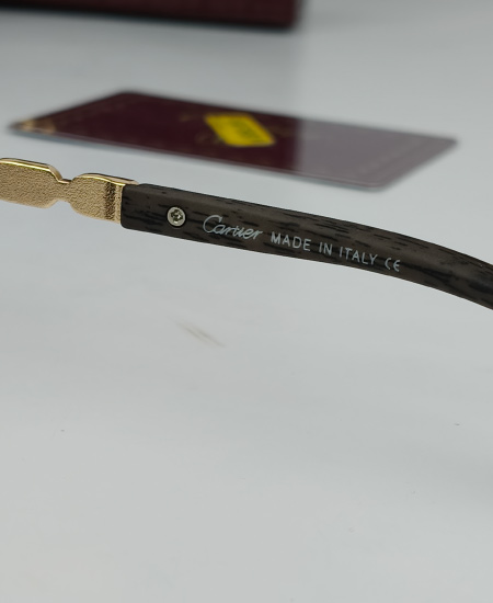 Cartier Black Minimal Sunglasses CRT061 - Image 5