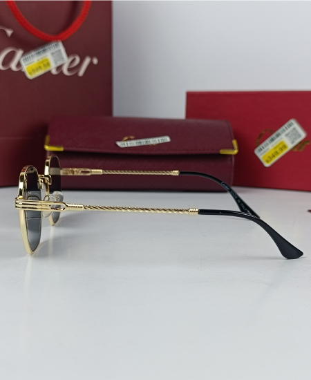 Cartier Sunglasses Retro Golden CRT47 - Image 5