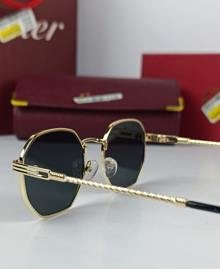 Cartier Sunglasses Retro Golden CRT47 - Image 4