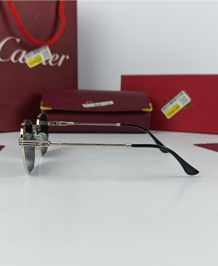 Cartier Sunglasses Retro Silver CRT47 - Image 5