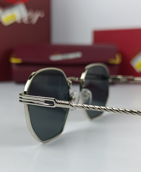 Cartier Sunglasses Retro Silver CRT47 - Image 4