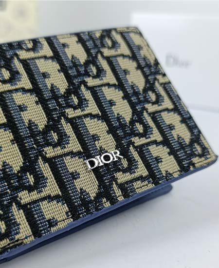 Dior Men's Wallet Blue - Image 3