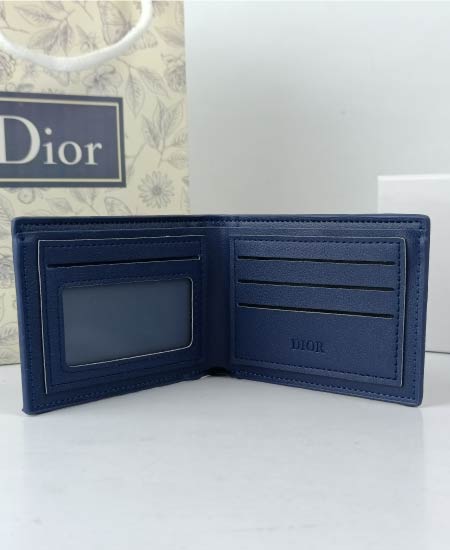 Dior Men's Wallet Blue - Image 5