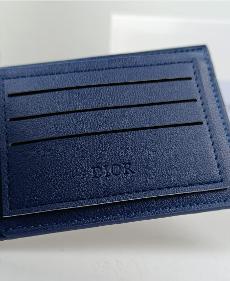 Dior Men's Wallet Blue - Image 6