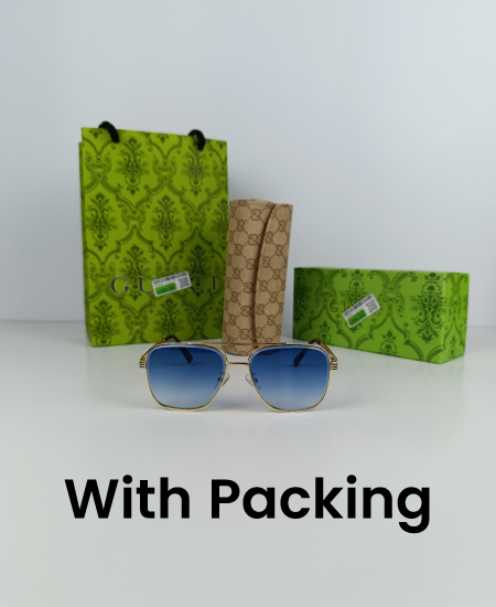 Gucci Sunglasses Blue Square GG012 - Image 2