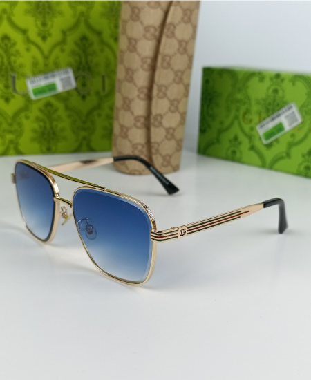 Gucci Sunglasses Blue Square GG012 - Image 3