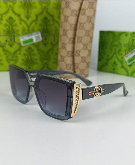 Gucci Women Gray Sunglasses GG015 - Image 3