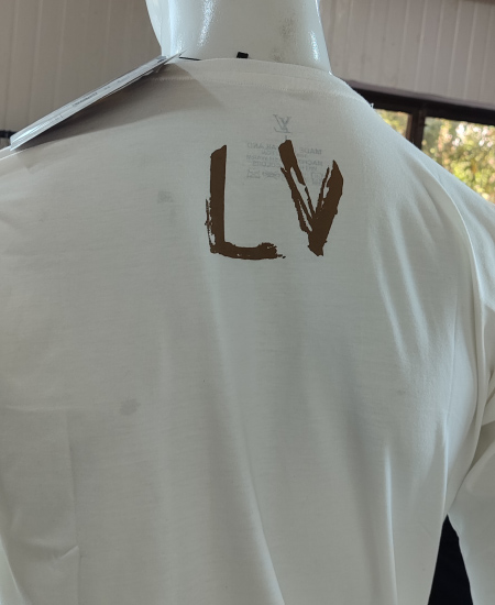 LV Cotton White T-Shirts - Image 3
