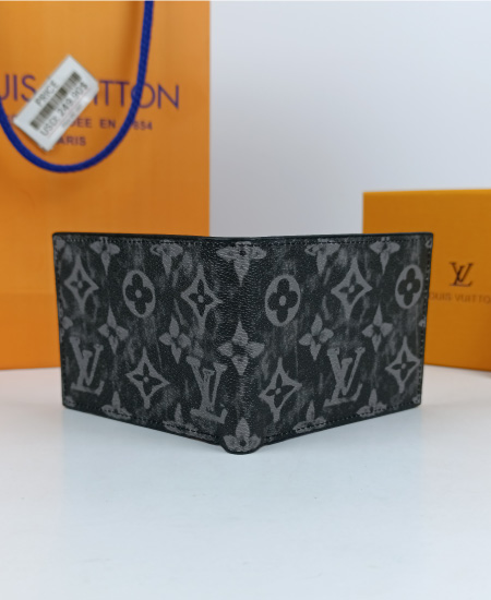 LV Men's Wallet Black 65 - Image 4