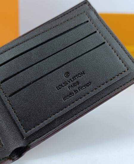 LV Men's Wallet Coffee 301 - Image 5