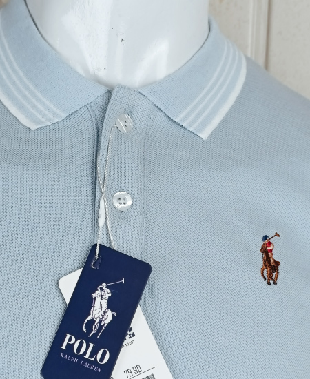 Polo Ralph Lauren Polo Shirts Ice Blue - Image 4