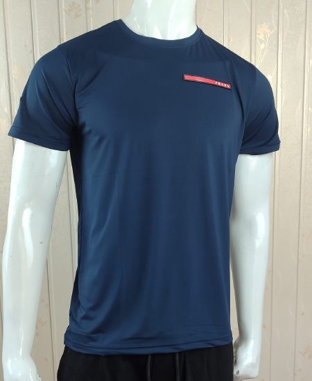 Prada T-Shirts Dry Fit Royal Blue - Image 3