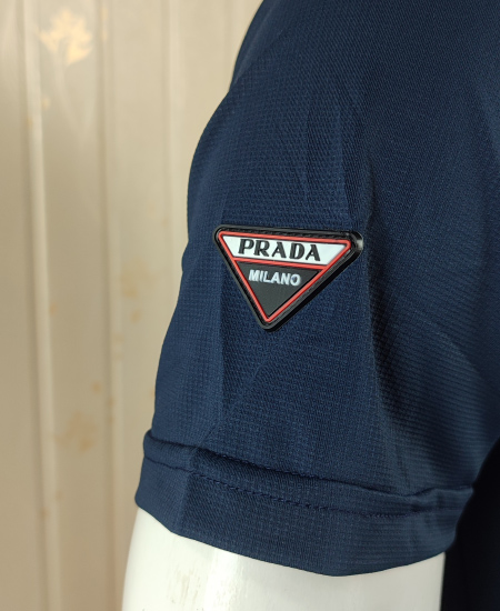 Prada T-Shirts Dry Fit Royal Blue - Image 4