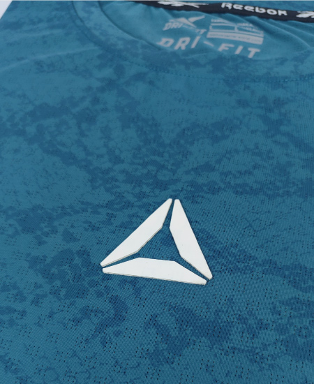 Reebok Dri Fit T-Shirts Camo Blue - Image 4