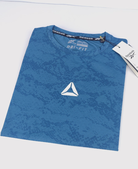 Reebok Dri Fit T-Shirts Camo Blue - Image 5