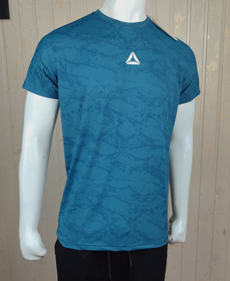Reebok Dri Fit T-Shirts Camo Blue - Image 3