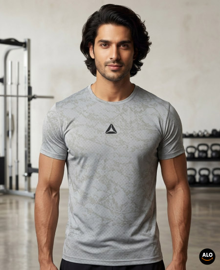 Reebok Dri Fit T-Shirts Camo Gray