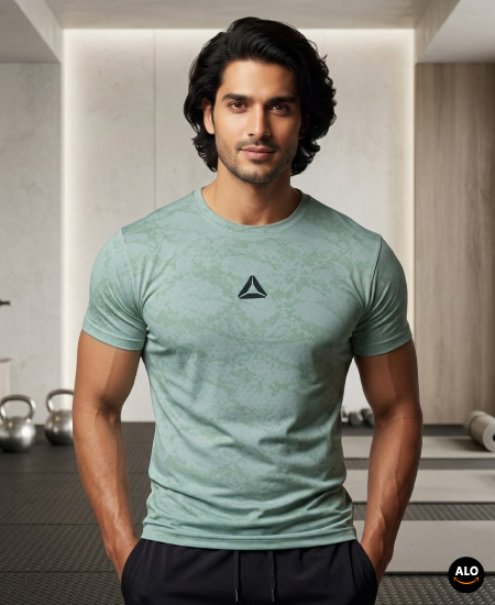 Reebok Dri Fit T-Shirts Camo Green