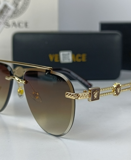 Versace sunglasses Brown Aviator VR027 - Image 3