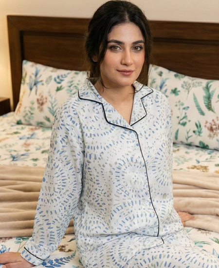 Zara Ladies Night Suit Accent Circle