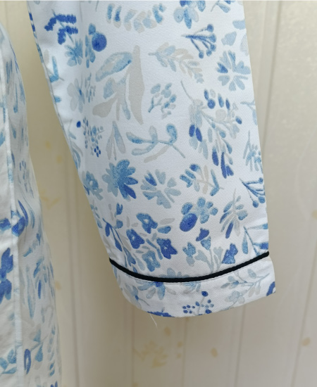 Zara Ladies Night Suit Blue Flaura - Image 5