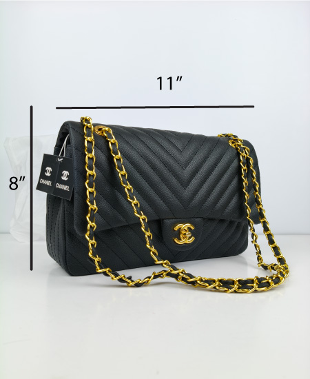 CHANEL Chevron Classic Flap shoulder Handbag - Image 2