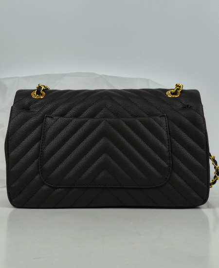 CHANEL Chevron Classic Flap shoulder Handbag - Image 6