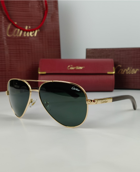 Cartier Rich Legacy Sunglasses Golden Aviator CRT-121