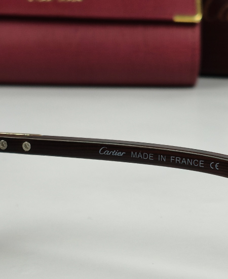 Cartier Rich Legacy Sunglasses Golden Aviator CRT-121 - Image 6