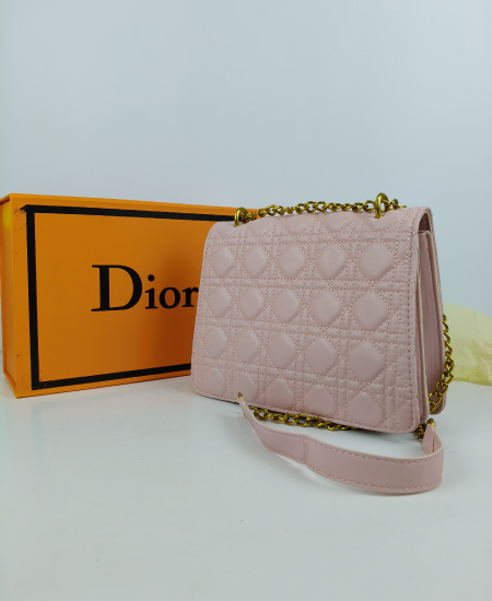DIOR Coffee Pink Handbag - Image 4