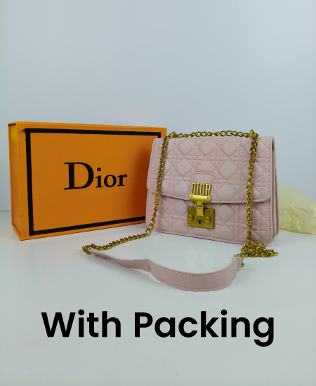 DIOR Coffee Pink Handbag - Image 2